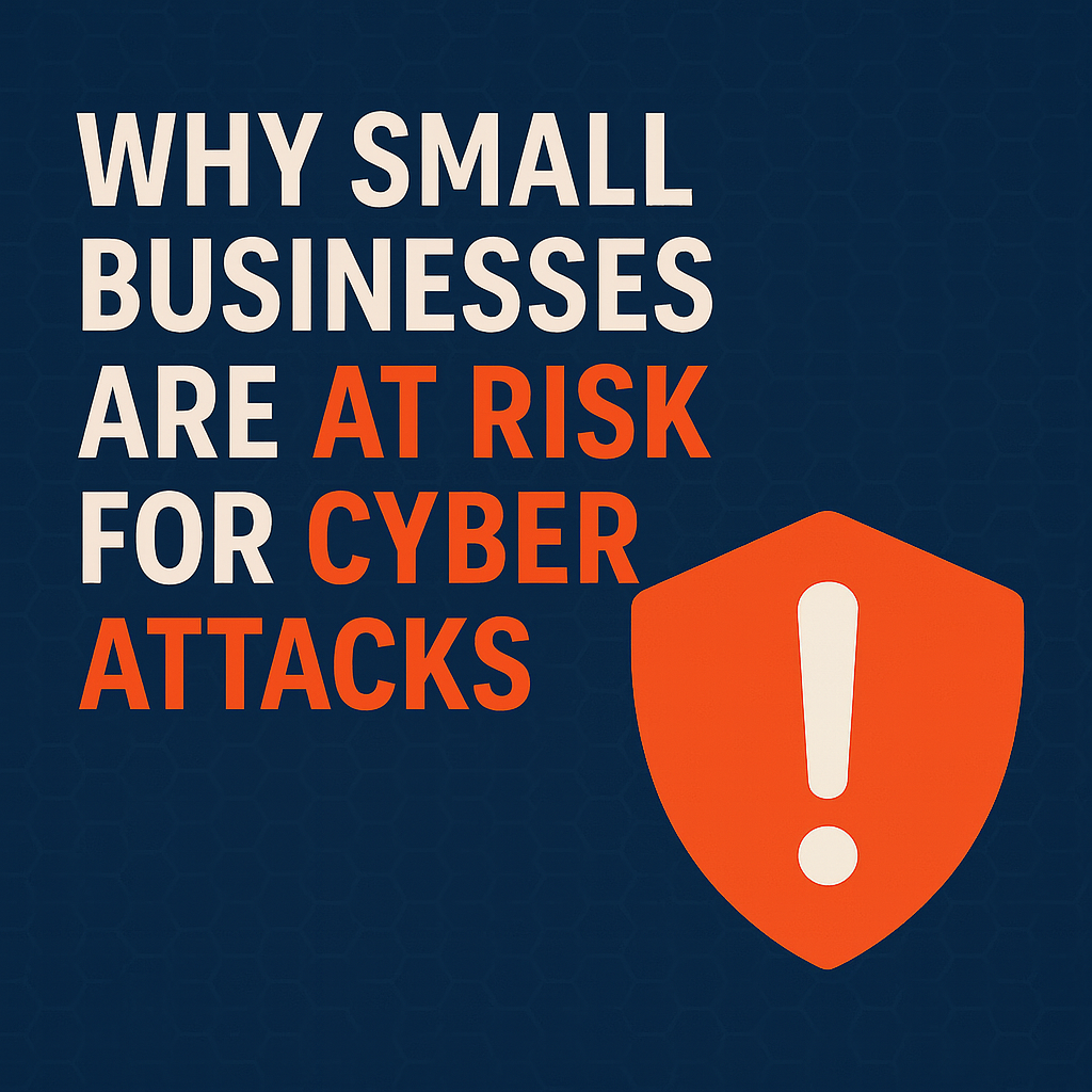 Small business owner looking at a computer screen highlighting why small businesses are vulnerable to cyber attacks and data breaches